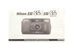 Nikon AW35 / AW35 Quartz Date Instruction Manual
