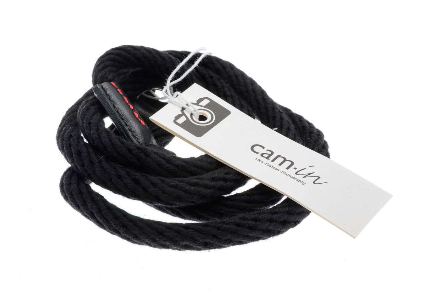 Cam-In Black Woven Cotton Rope Camera Strap - Accessory