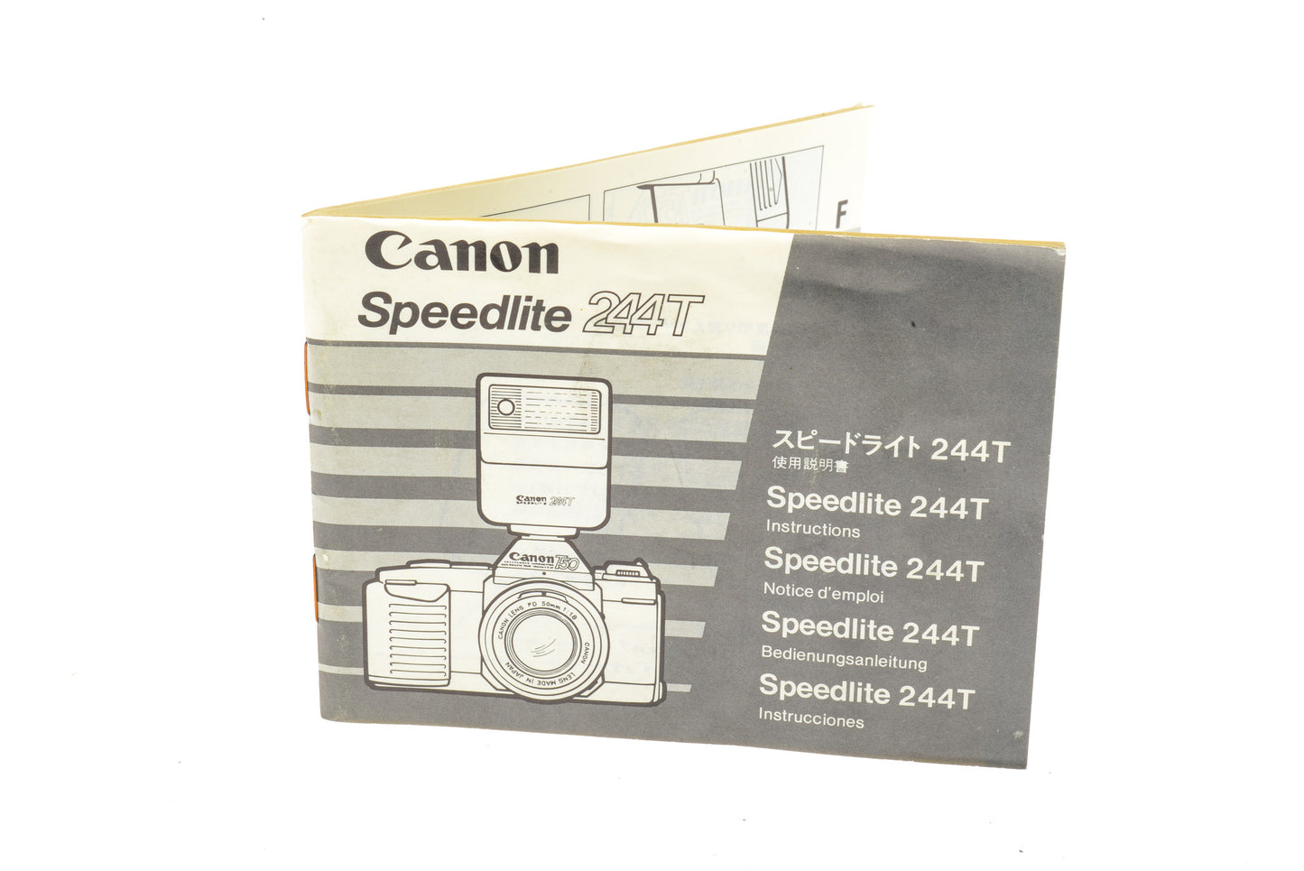 Canon Speedlite 244T Instruction Manual