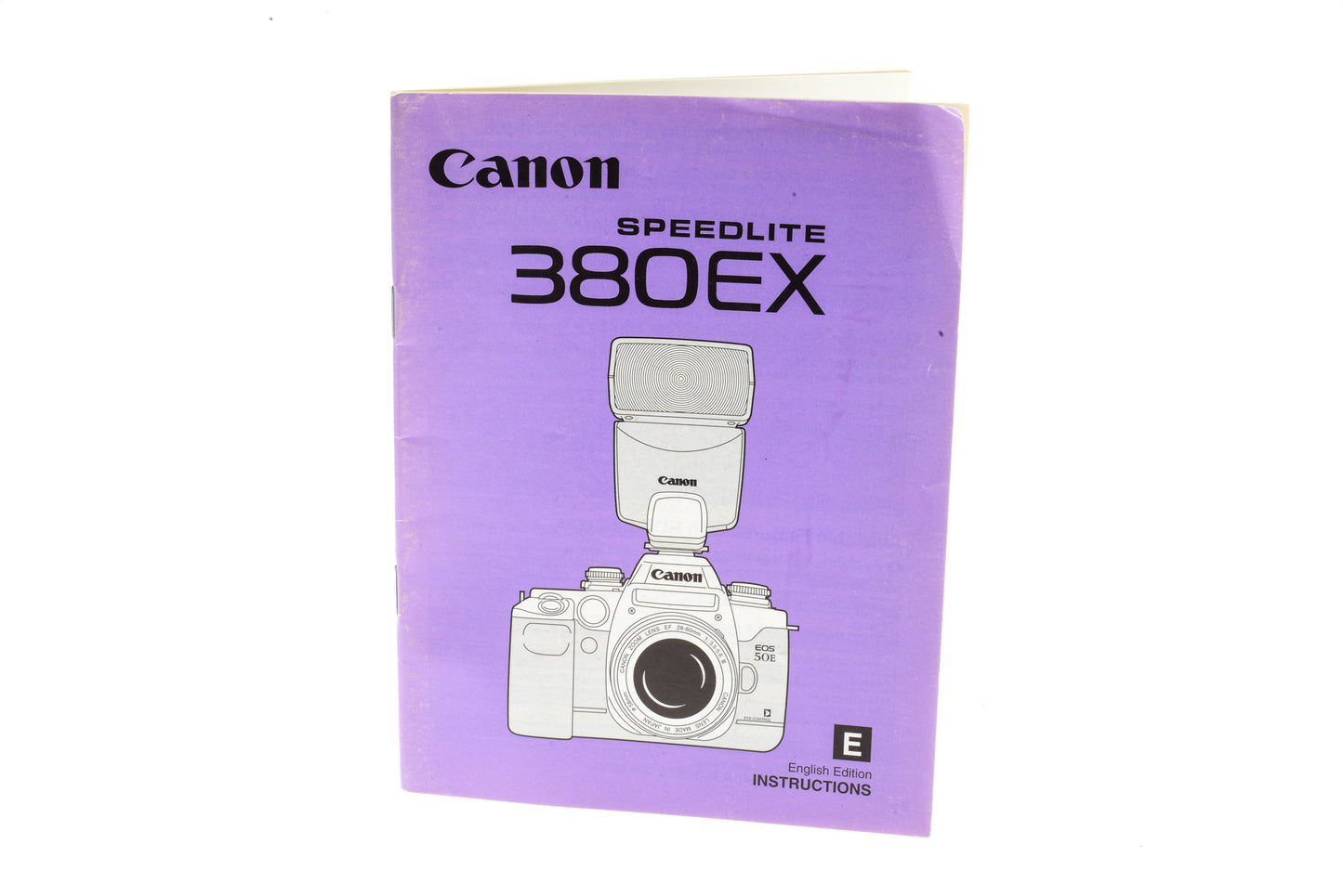 Canon Speedlite 380EX Instruction Manual