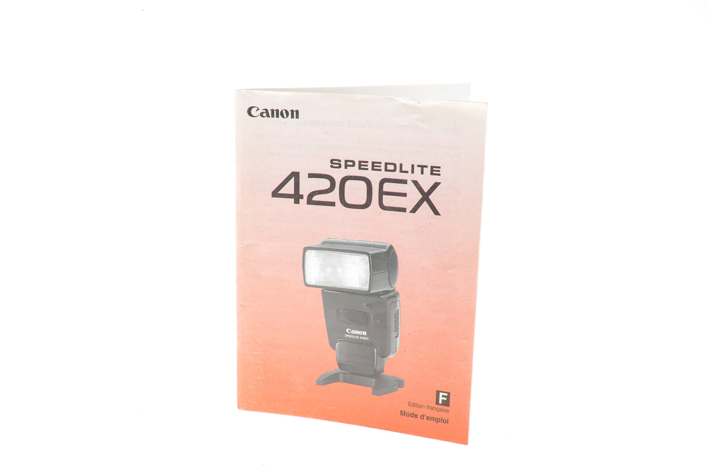 Canon Speedlite 420EX Instruction Manual, French