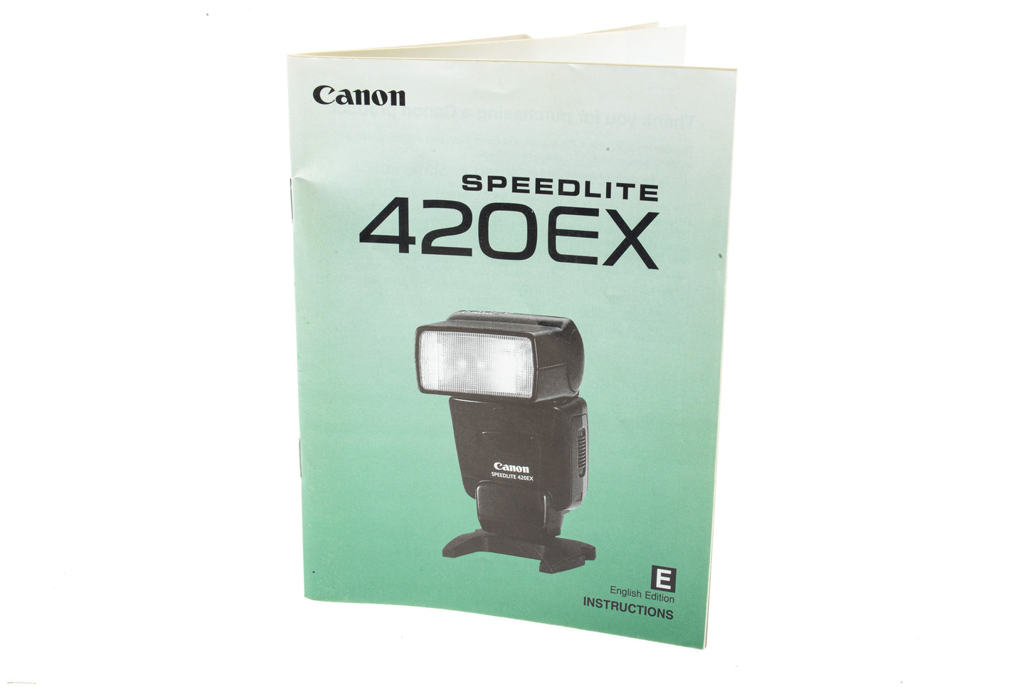 Canon Speedlite 420EX Instruction Manual
