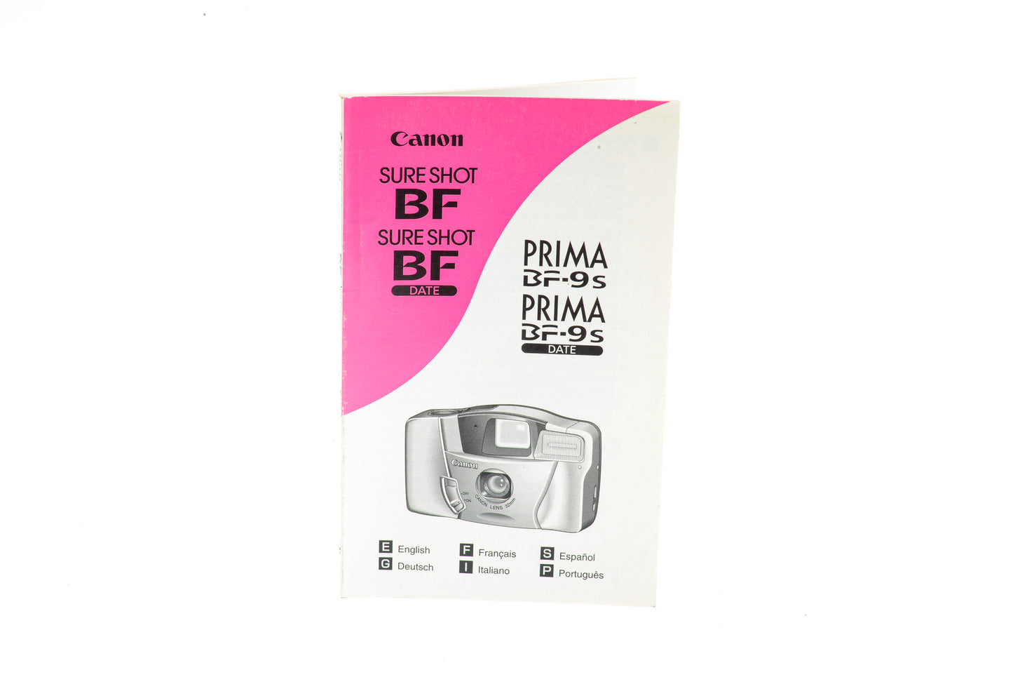 Canon Prima BF-9S Instruction Manual