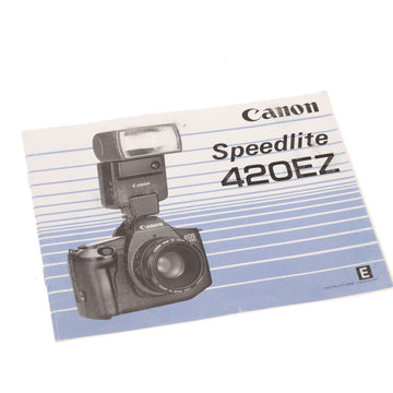 Canon 420EZ Speedlite Instruction Manual