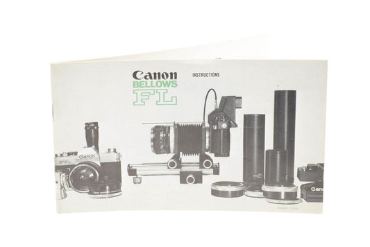 Canon FL Bellows Instructions - Accessory