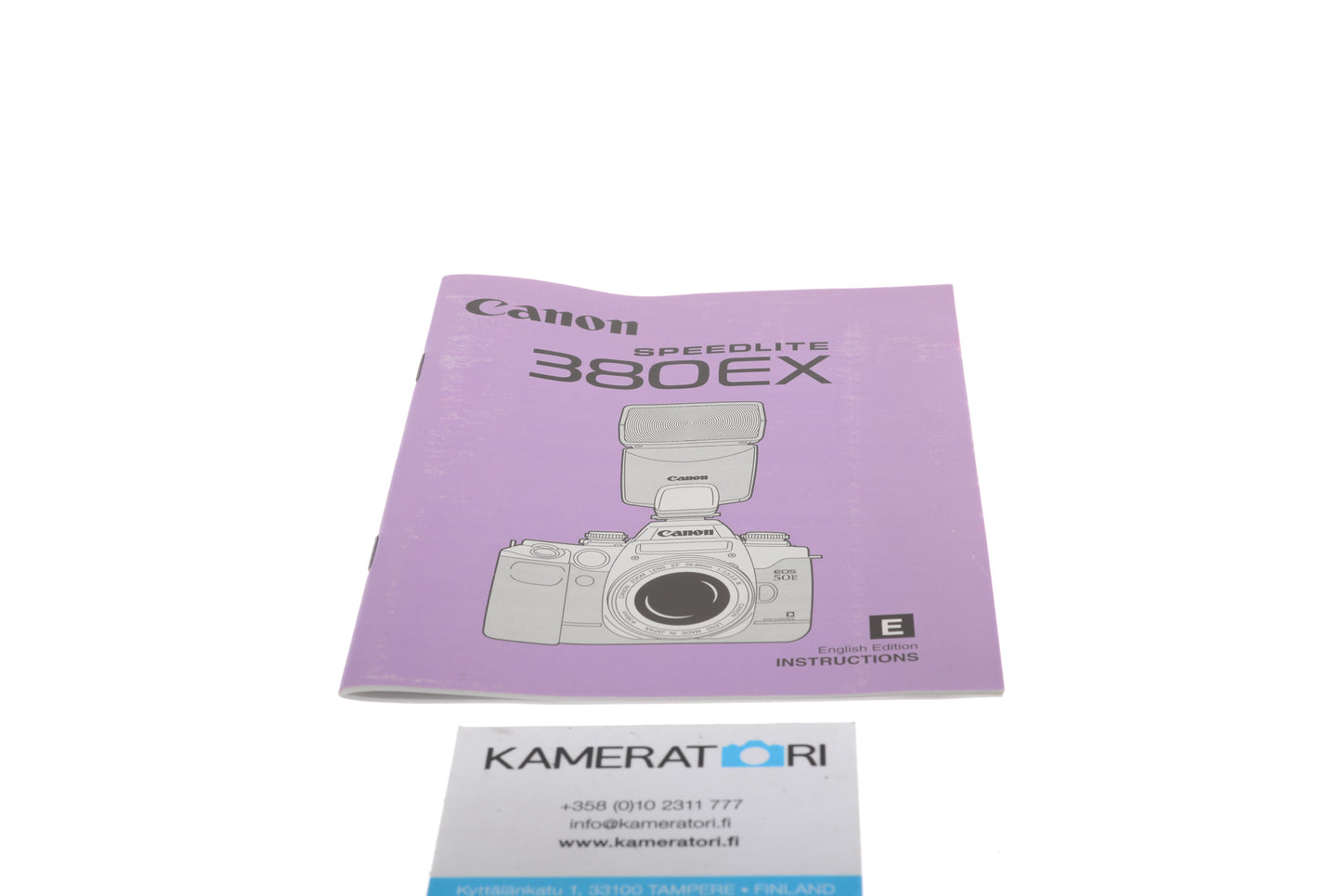 Canon Speedlite 380EX Instruction Manual