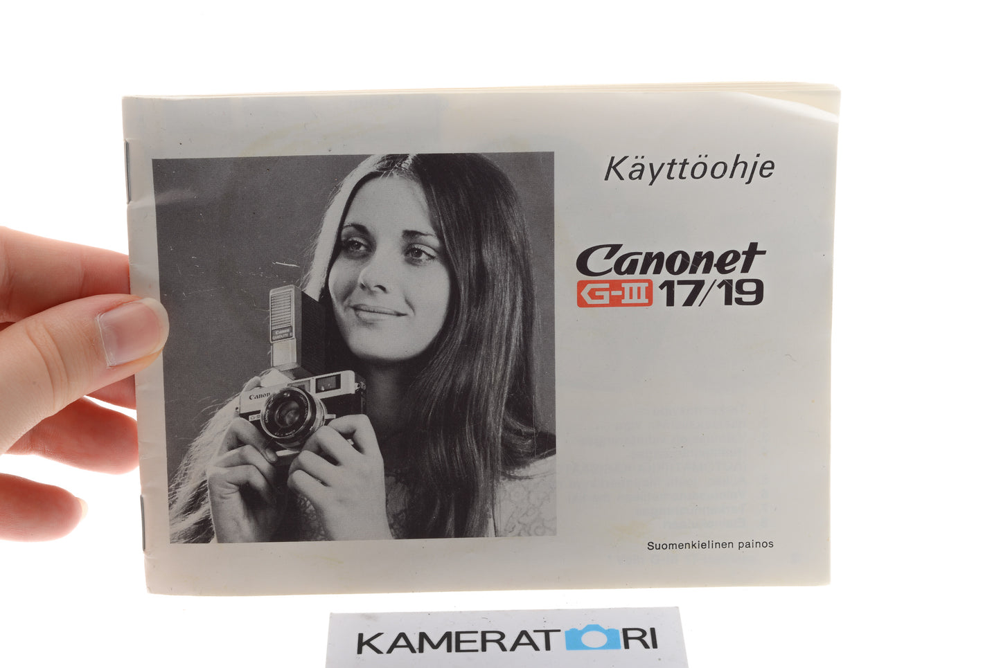 Canon Canonet G-III 17/19 Käyttöohje
