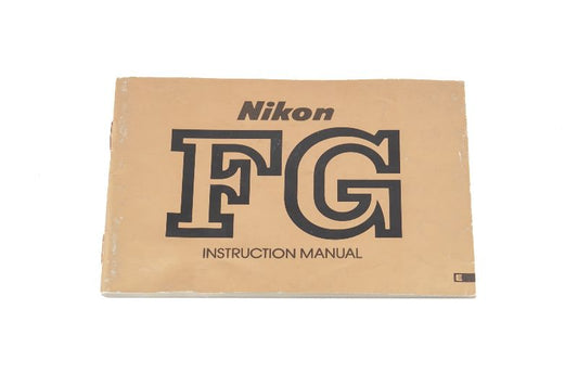 Nikon FG Instructions - Accessory