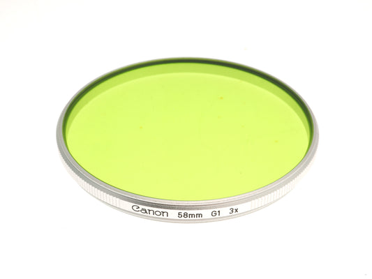 Canon 58mm Green Filter G1 3x - Accessory