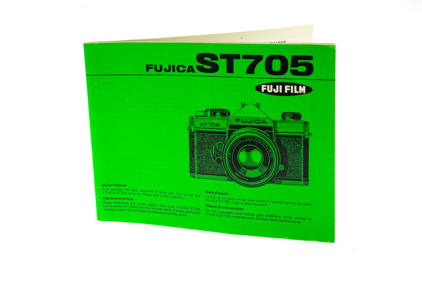 Fujica ST705 Instruction Manual