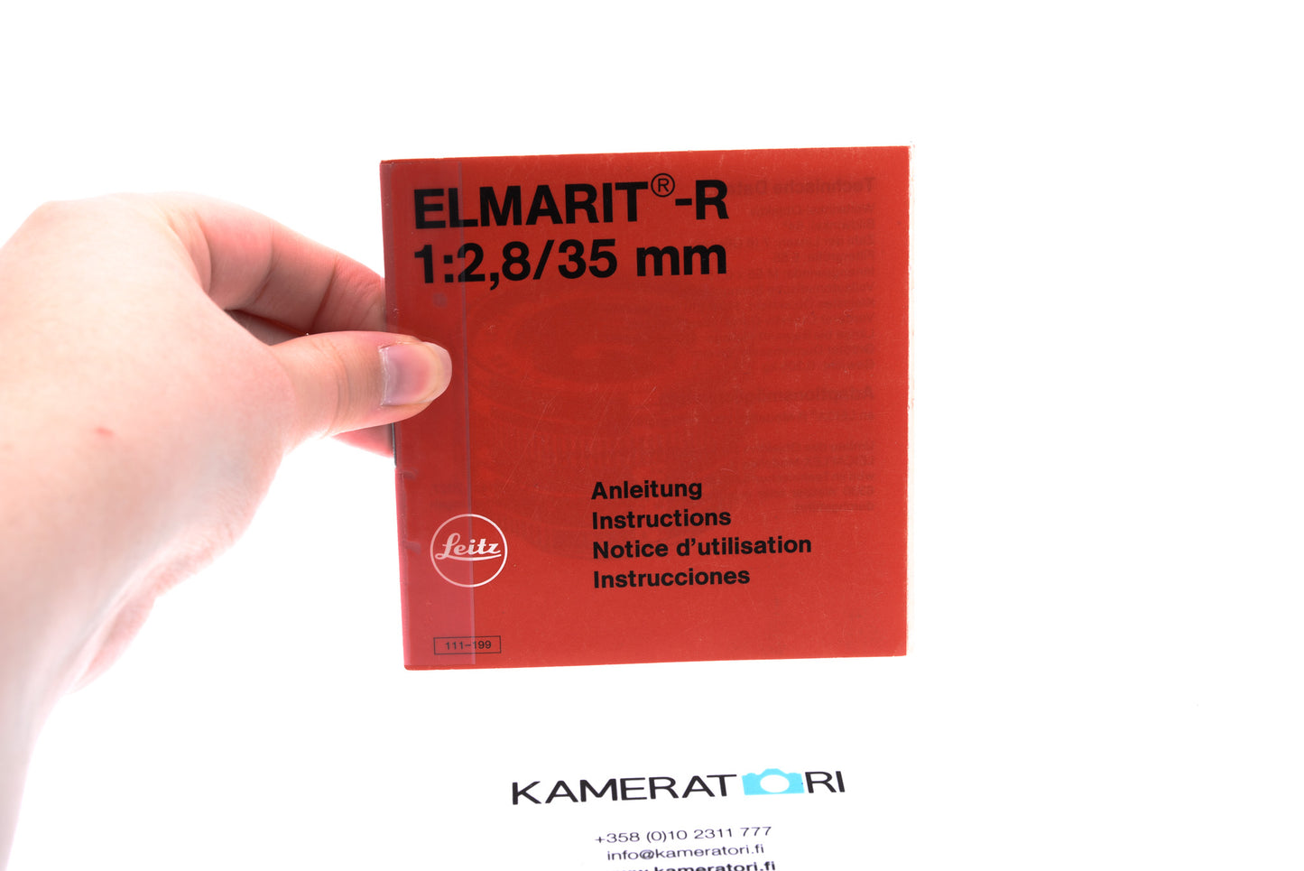 Leitz Elmarit-R 1:2,8/35mm Instruction Manual