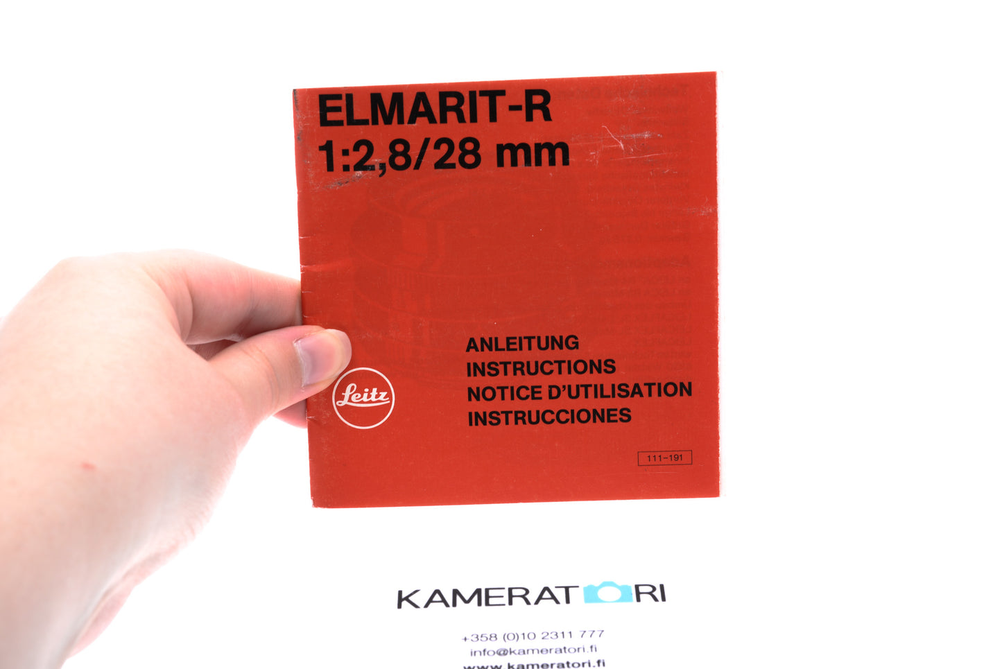 Leitz Elmarit-R 1:2,8/28mm Instruction Manual