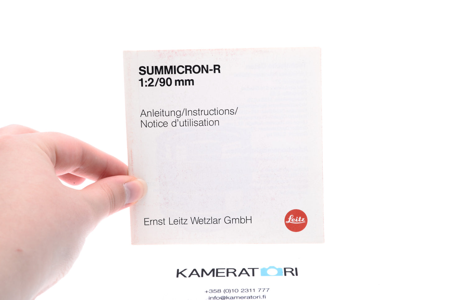 Leitz Summicron-R 1:2/90mm Instruction Manual