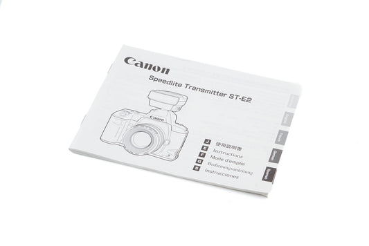 Canon ST-E2 Transmitter Instructions - Accessory