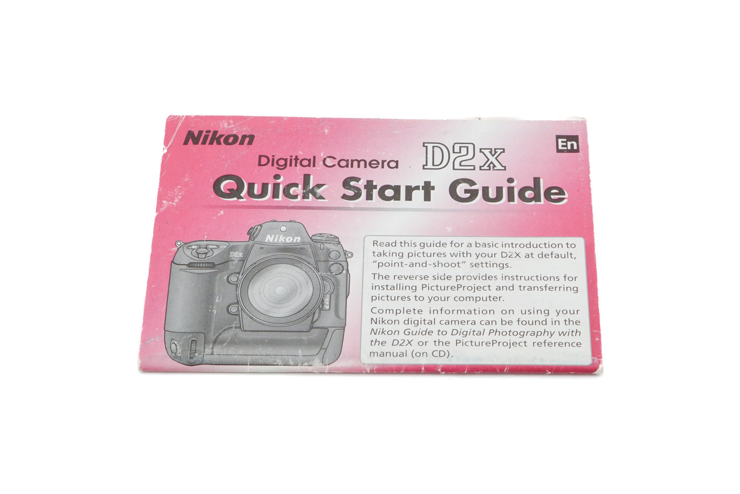 Nikon D2x Quick Start Quide - Accessory