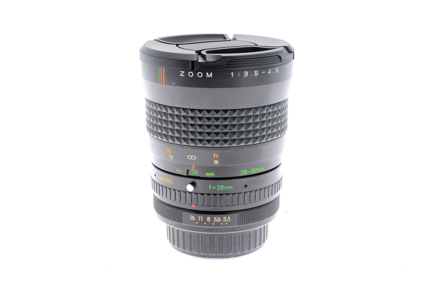 Makinon 28-80mm f3.5-4.5 Auto MC Zoom - Lens
