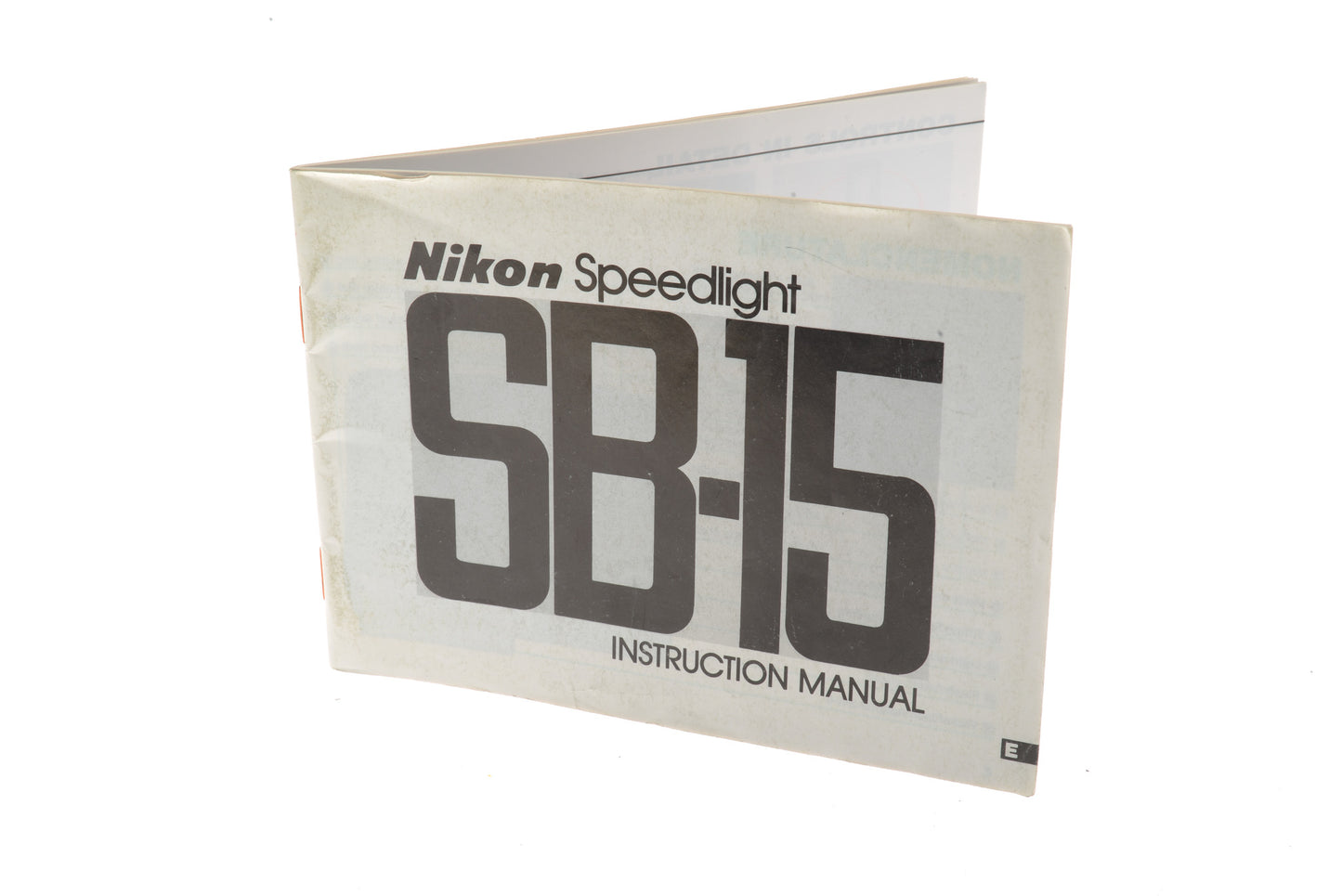 Nikon SB-15 Speedlight Instruction Manual