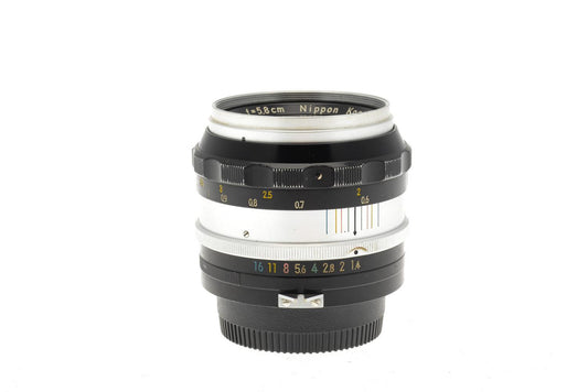 Nikon 5.8cm f1.4 Nikkor-S Auto Pre-AI - Lens
