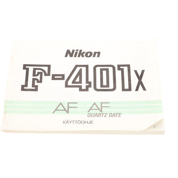 Nikon F-401x AF Quartz Date Käyttöohje