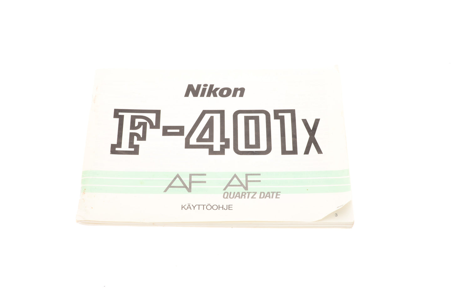 Nikon F-401x AF Quartz Date Käyttöohje - Accessory