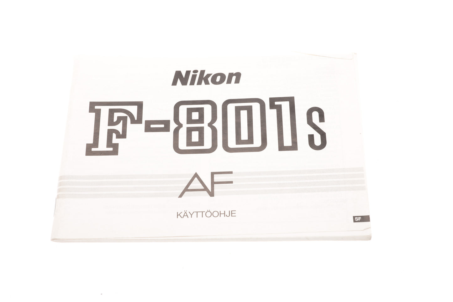 Nikon F-801s AF Instructions - Accessory