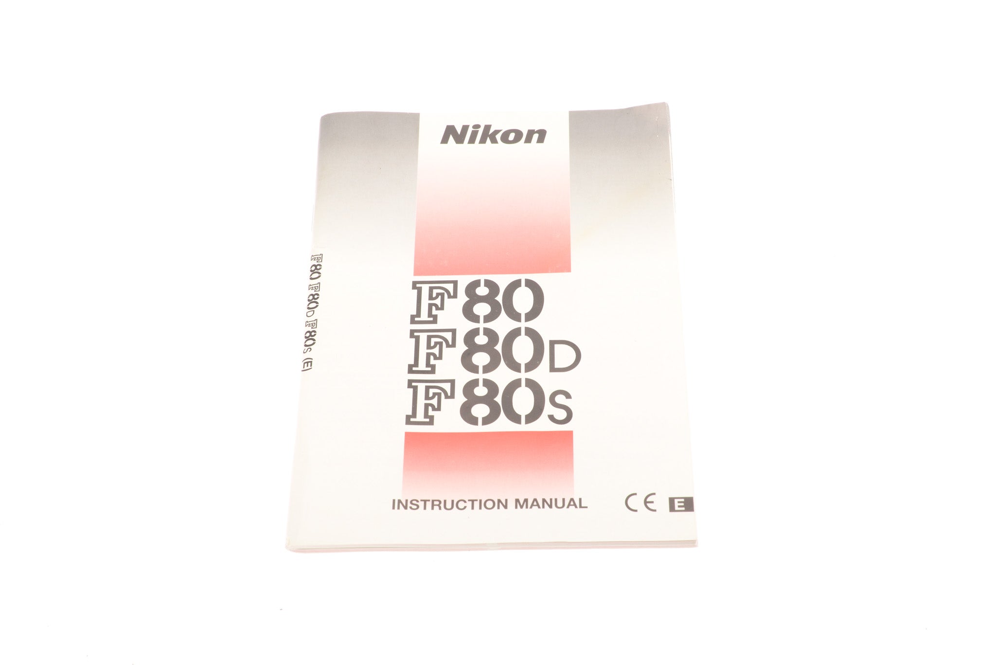 Nikon F80/F80D/F80S Instruction Manual