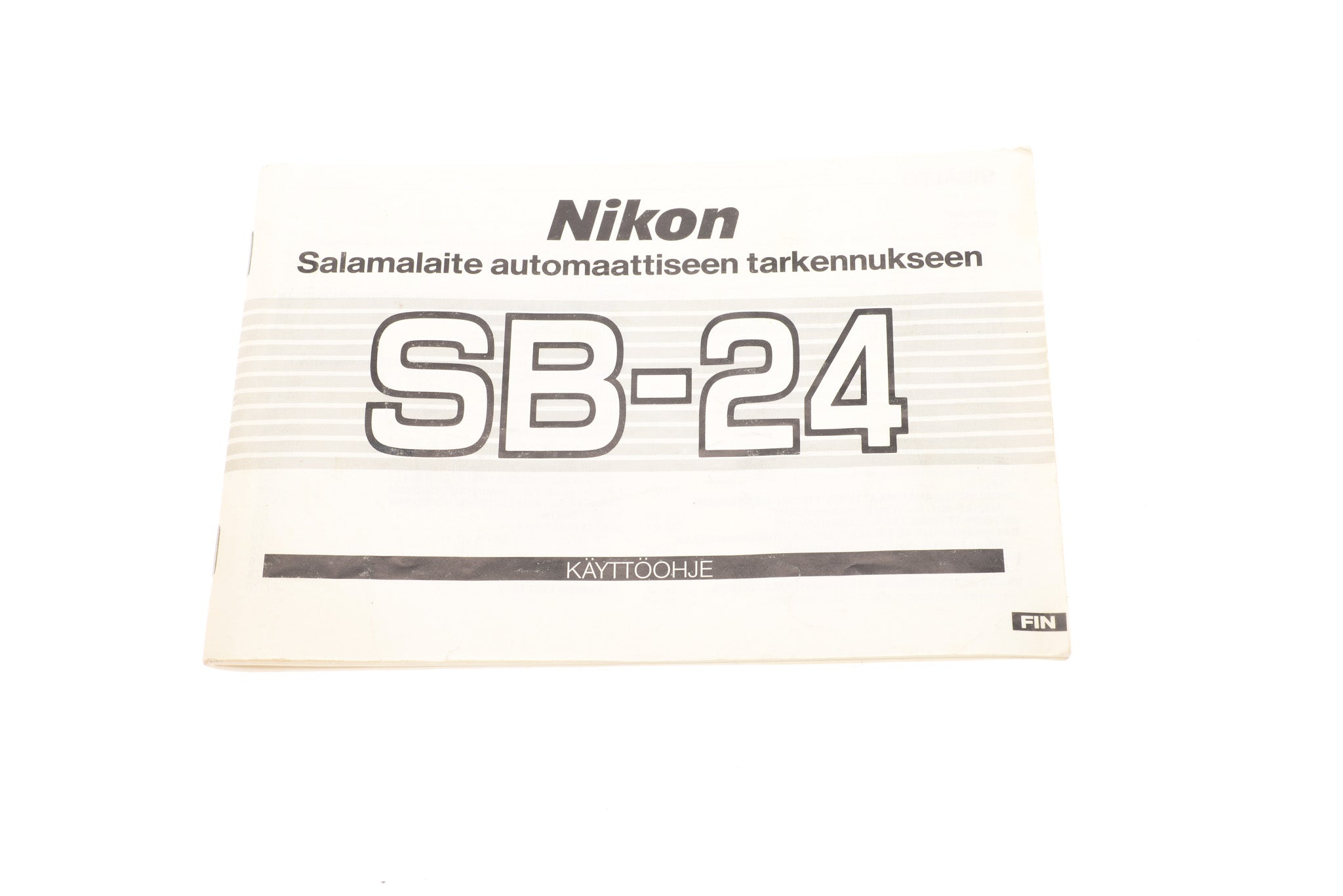 Nikon SB-24 Instructions - Accessory