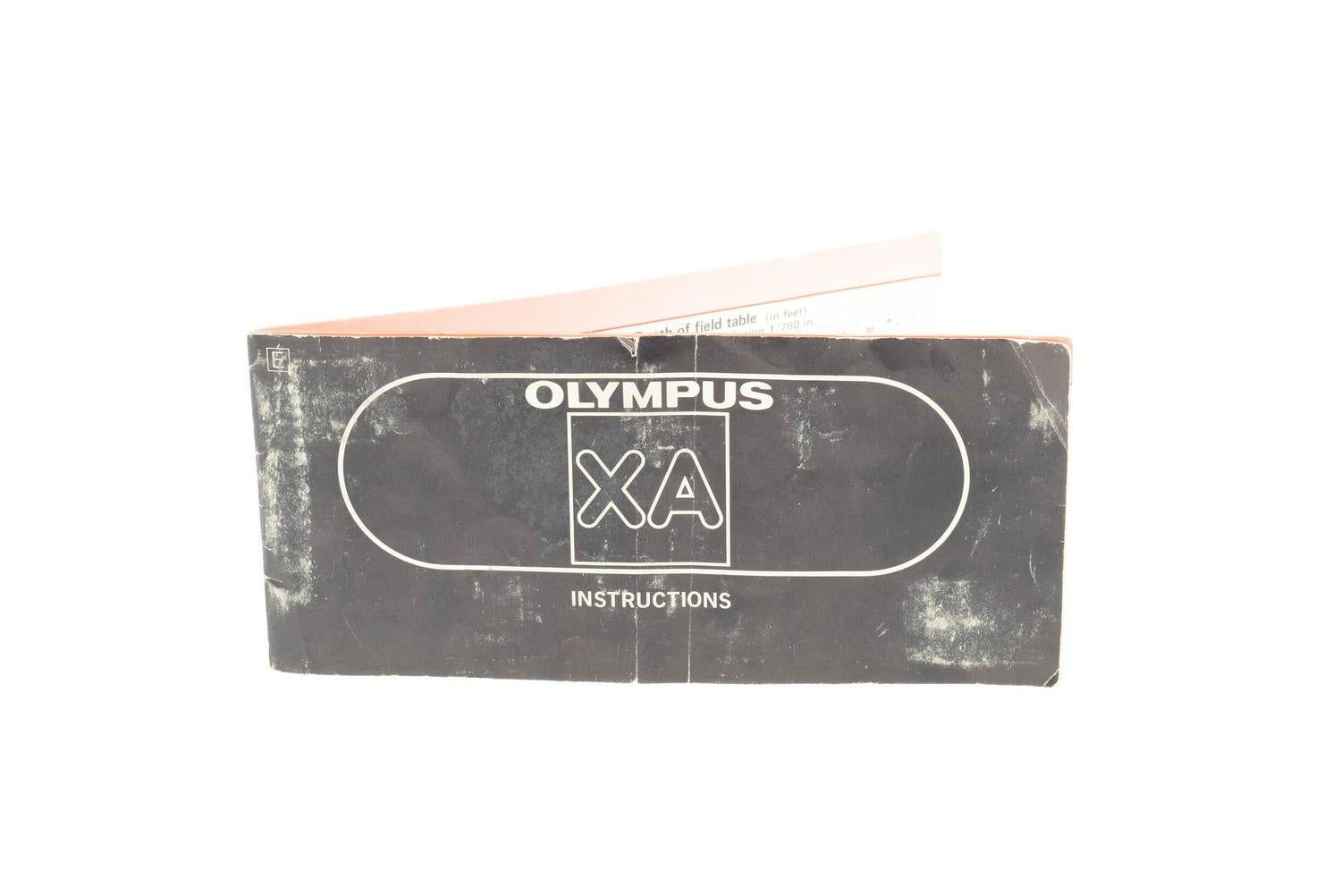 Olympus XA Instructions Accessory Kamerastore