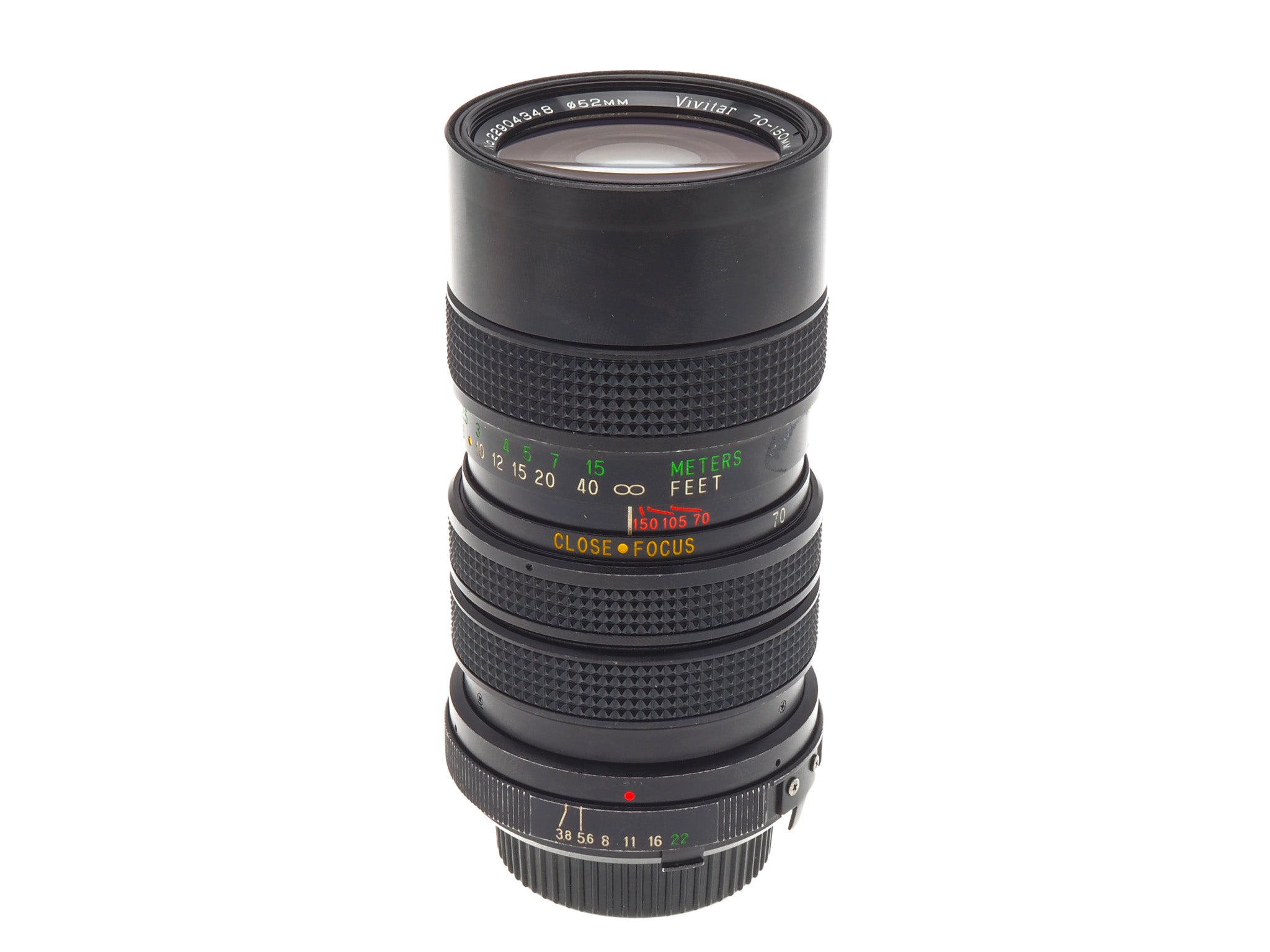 Vivitar 70-150mm f3.8 Close Focusing 2-Touch - Lens