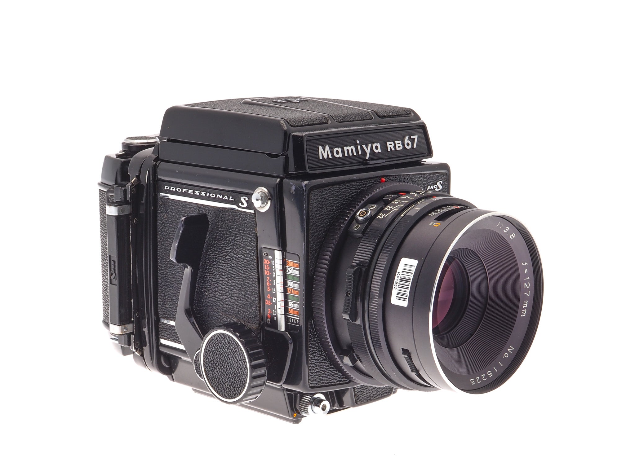 Mamiya RB67 Pro-S + 120 Pro-S 6x7 Film Back + 127mm f3.8 Sekor C