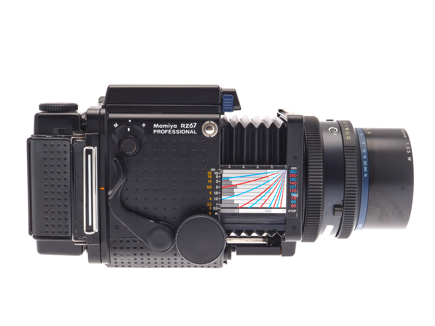 Mamiya RZ67 Professional + 90mm f3.5 Sekor Z W + 120 6x7 Roll Film Holder Professional + Waist Level Finder