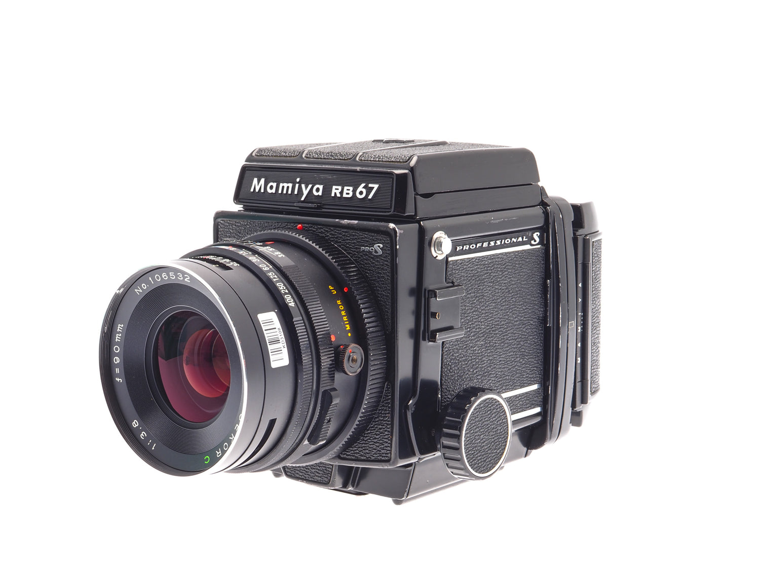 Mamiya RB67 Pro-S 120 Pro-S 6x7 Film Back 90mm f3.8 Sekor C Wais