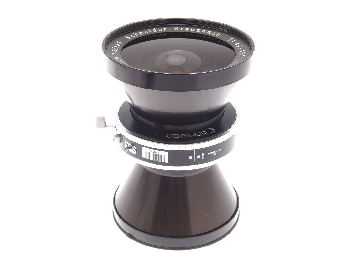 Schneider-Kreuznach 165mm f8 Super-Angulon (Shutter) - Lens