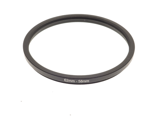 Generic Step Down Ring 62mm - 58mm - Accessory