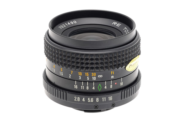 TOPCON　RE, Auto-Topcor 35mm f2.8 Topcon RE Auto Topcor 2.8 f=35mm wide angle SLR lens 2.8