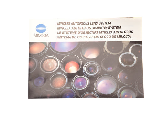 Minolta Autofocus Lens System Booklet