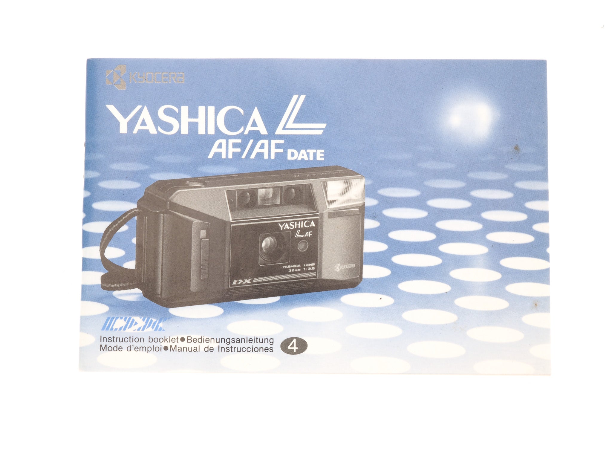 Yashica L AF/AF Date Instruction Manual