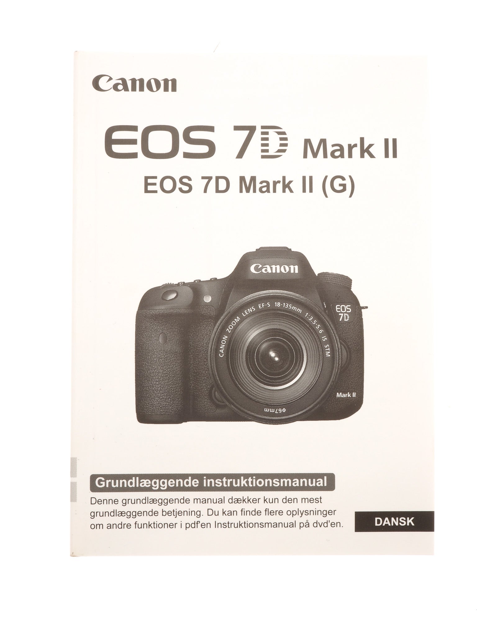 Canon 7D Mark II (G) Instructions – Kamerastore