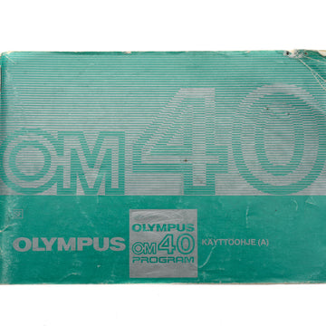 Olympus OM40 Program Instructions (A)