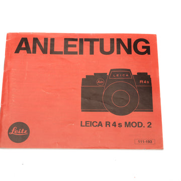Leica R4 s MOD.2 Anleitung