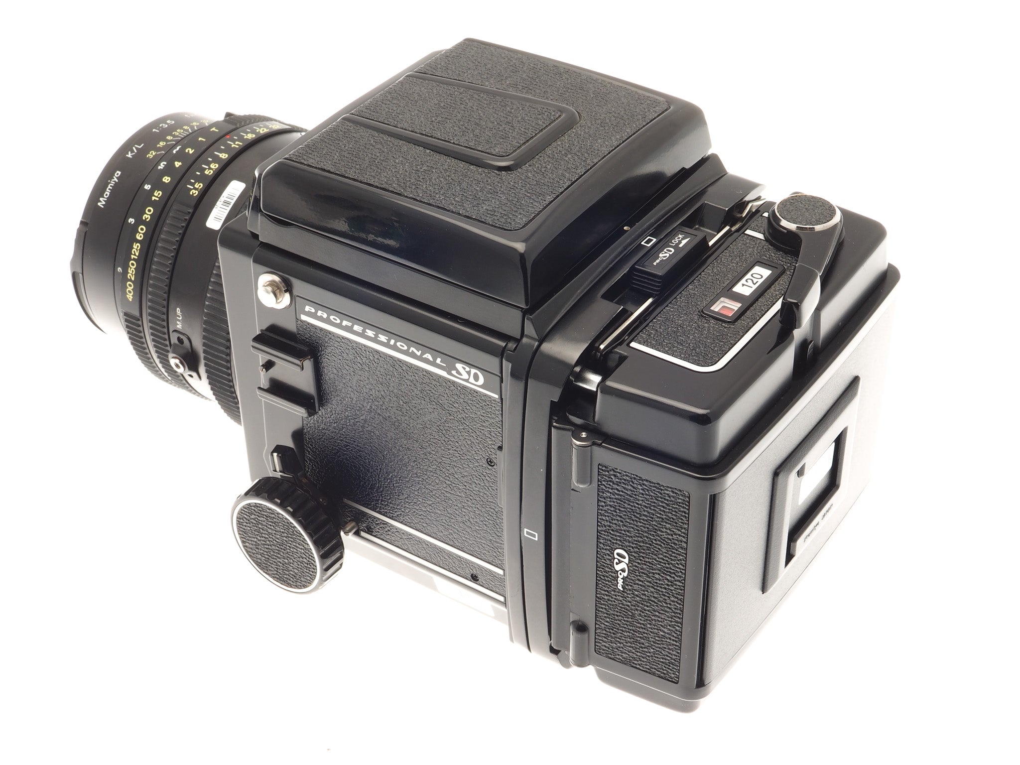 Mamiya RB67 Pro SD + 120 Pro-SD 6x7 Film Back + 127mm f3.5 L K/L + 