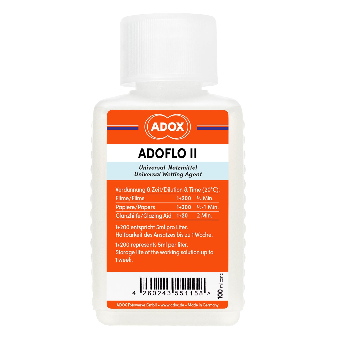 Adox Adoflo II Wetting Agent 500 ml conc.
