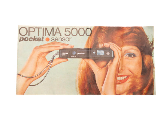 Agfa Optima 5000 Pocket Sensor Instructions - Accessory