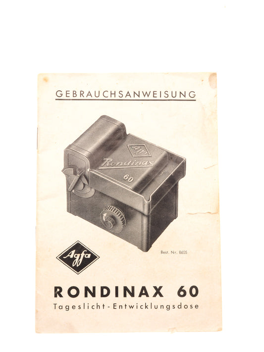 Agfa Rondinax 60 Instructions - Accessory