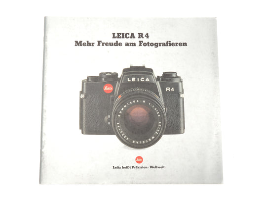 Leica R4 Factory Brochure