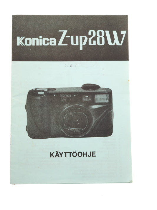 Konica Z-up 28 W Instructions