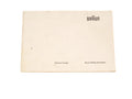 Braun Hobby Automatic Instructions - Accessory