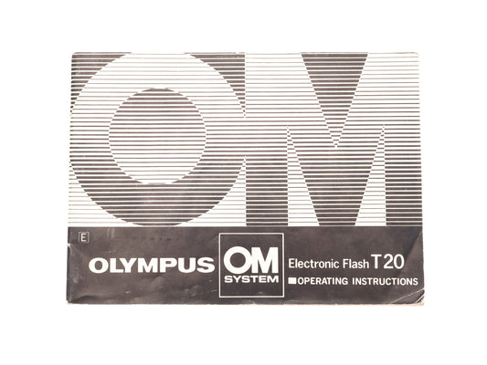 Olympus Electronic Flash T20 Instructions