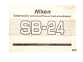 Nikon SB-24 Instructions