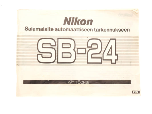 Nikon SB-24 Instructions